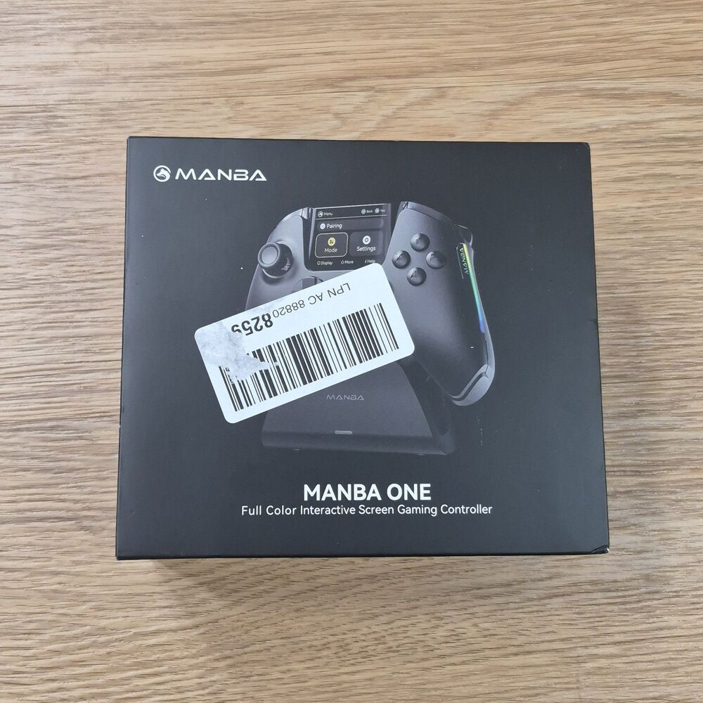 ManbaOne Interactive Screen Wireless Gaming Controller for PC/Switch/iOS , Black